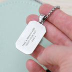 Personalised Men’s Contemporary Dog Tag Necklace