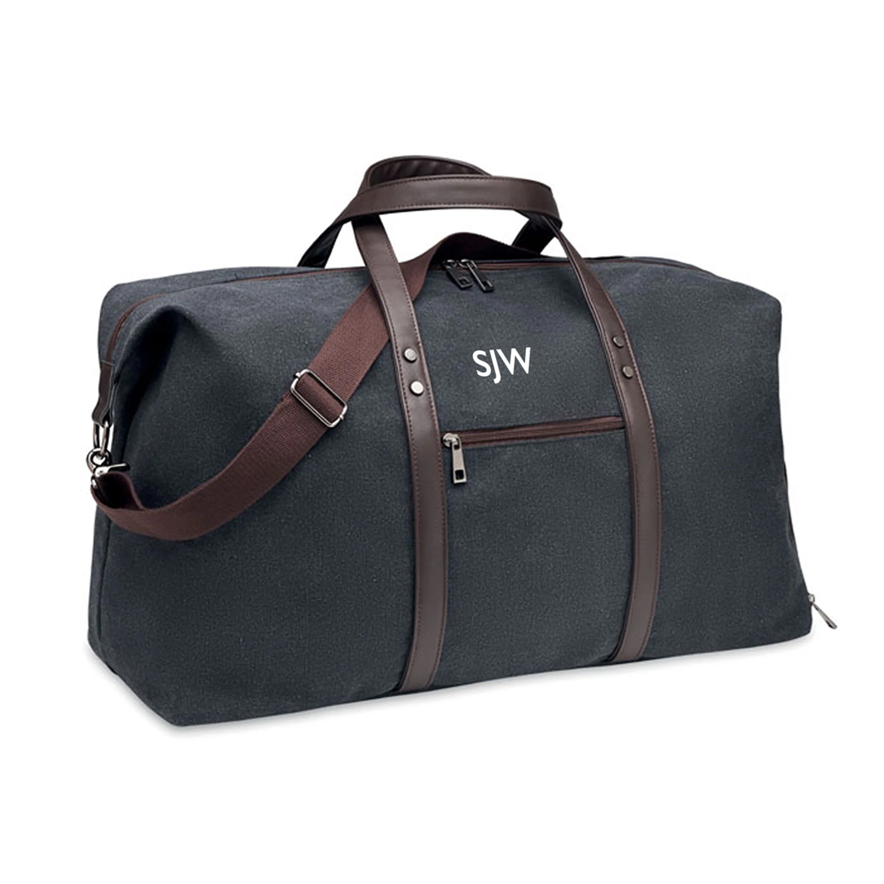 Personalised Washed Canvas Weekend Bag