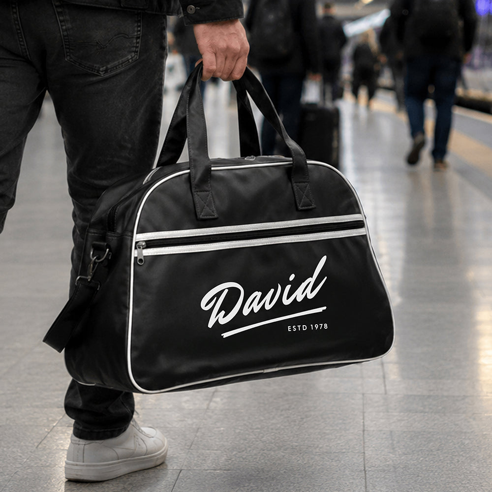 Personalised Vintage Bowling Bag