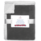 Personalised Sherpa Lined Fleece Blanket