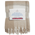 Personalised Chequered Mohair Feel Blanket