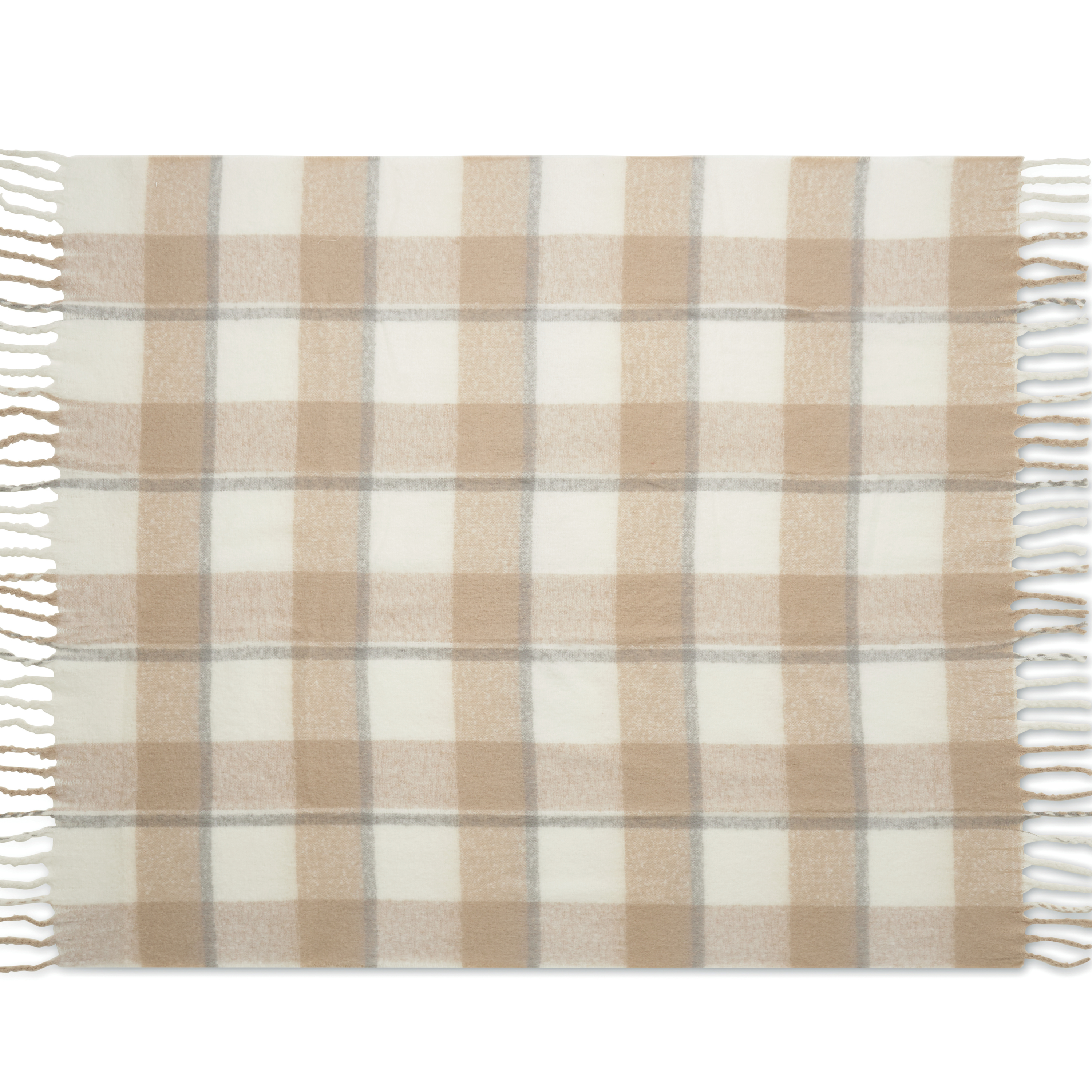 Personalised Chequered Mohair Feel Blanket