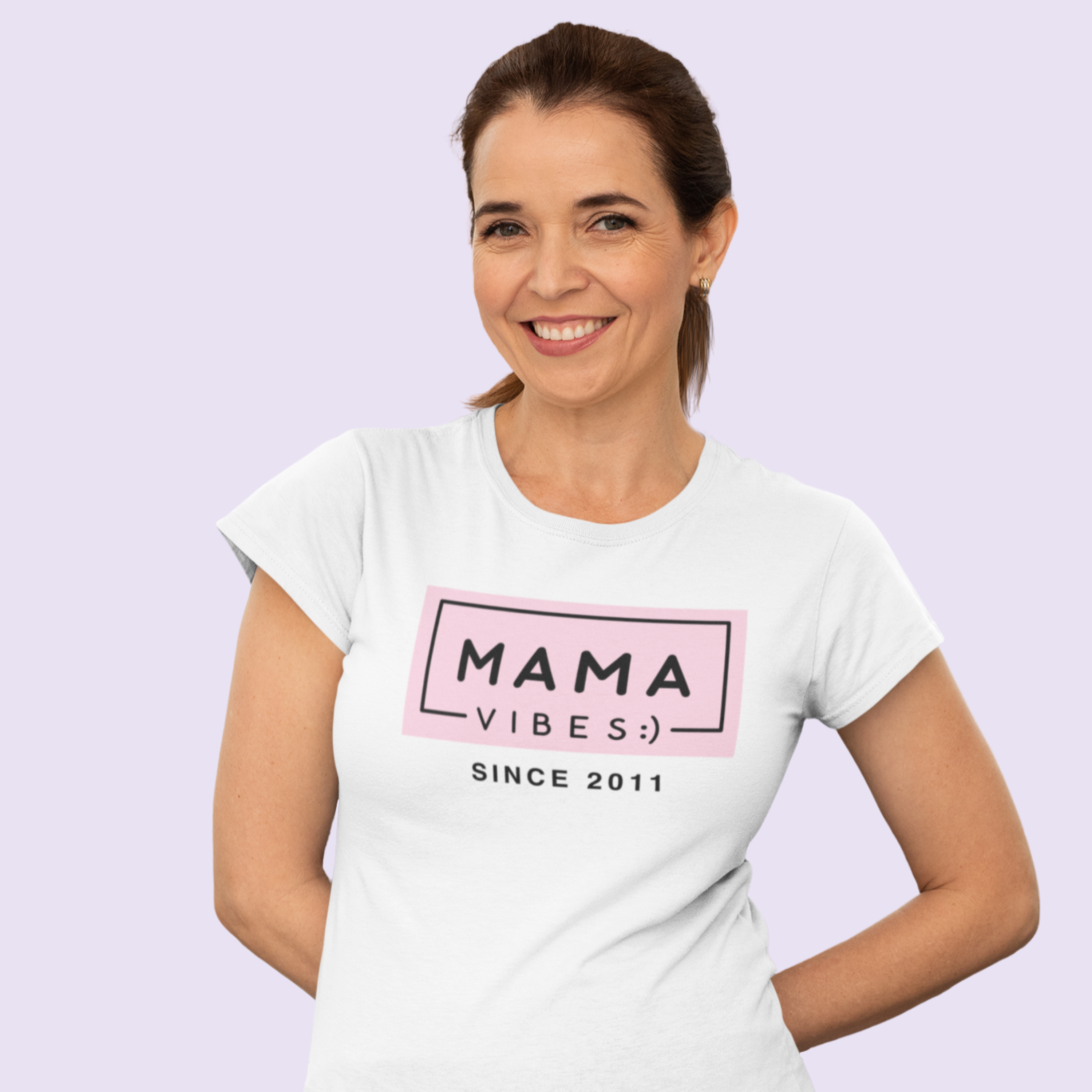 Personalised Mama Vibes T-Shirt