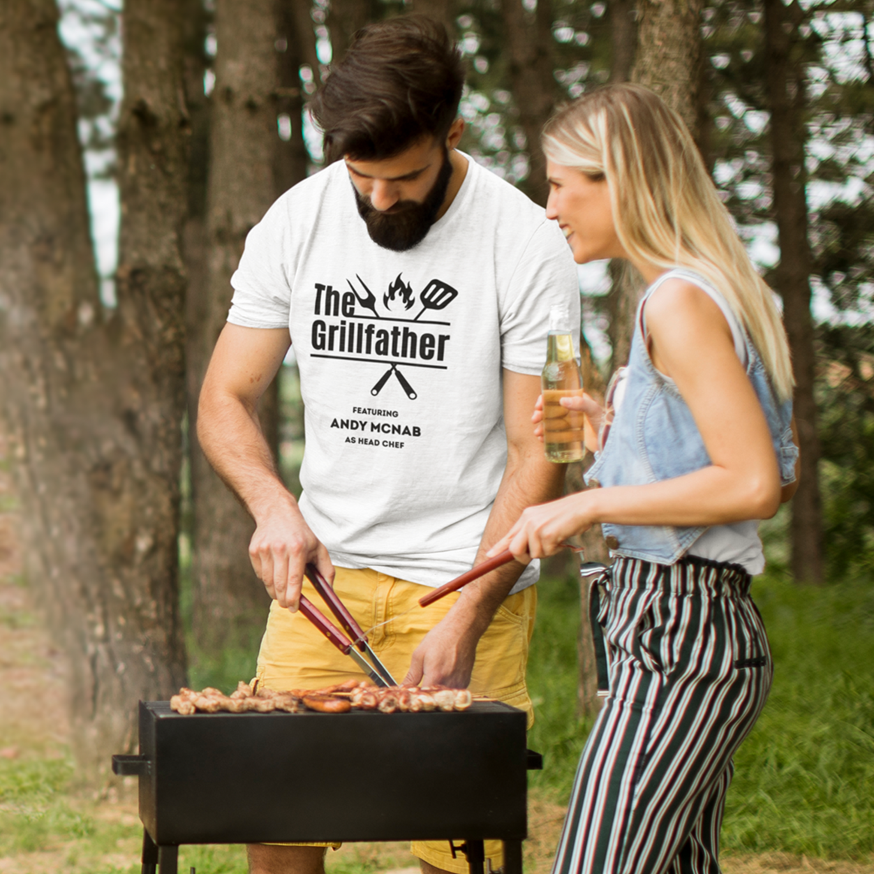 Personalised Grillfather T-Shirt