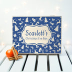 Personalised Christmas Eve Box With Festive Pattern