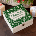 Personalised Christmas Eve Box With Festive Pattern