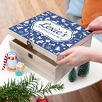 Personalised Christmas Eve Box With Festive Pattern