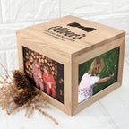 Baby's Special Memories Oak Photo Keepsake Box