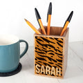 Personalised Animal Print Pen Pot