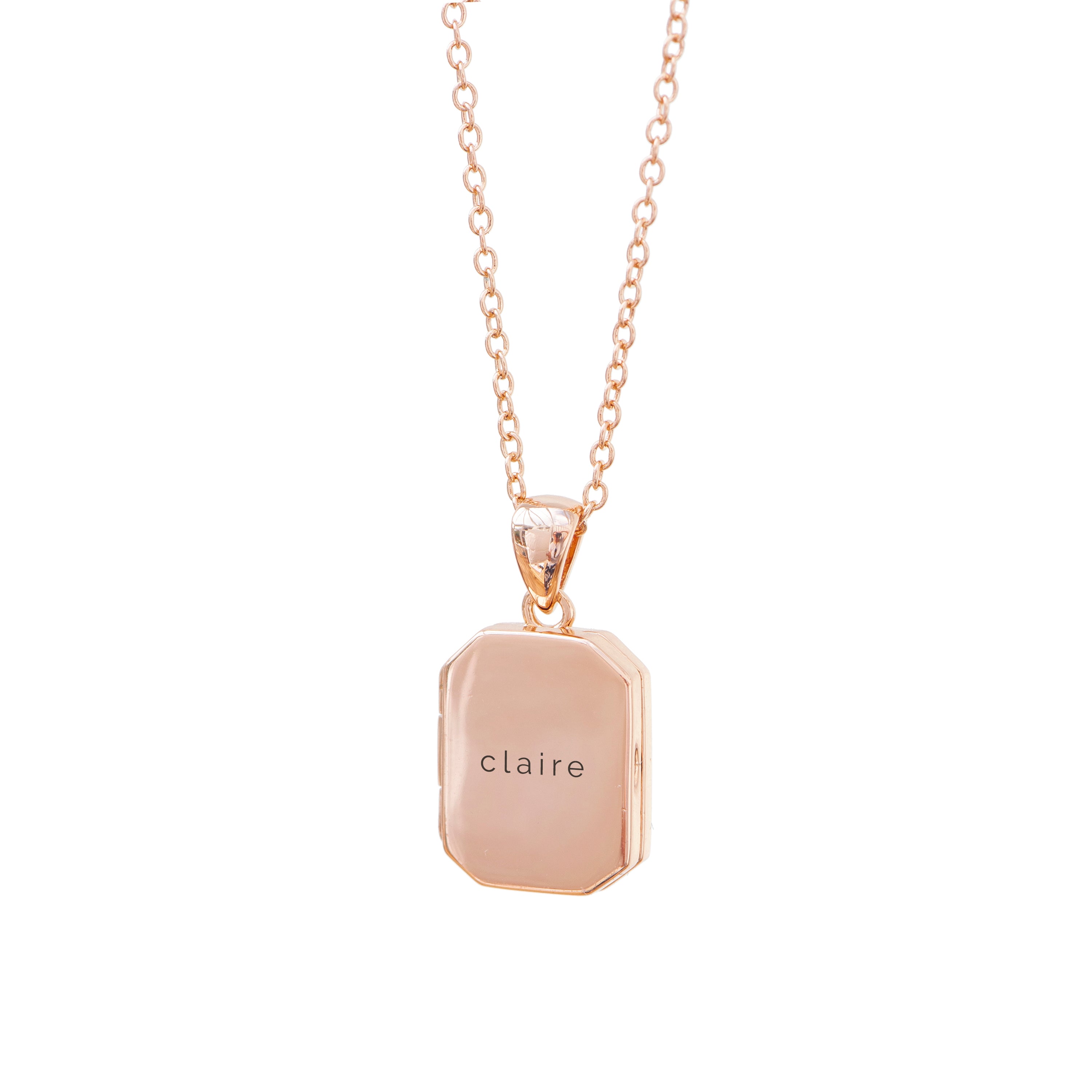 Personalised Rectangular Photo Locket