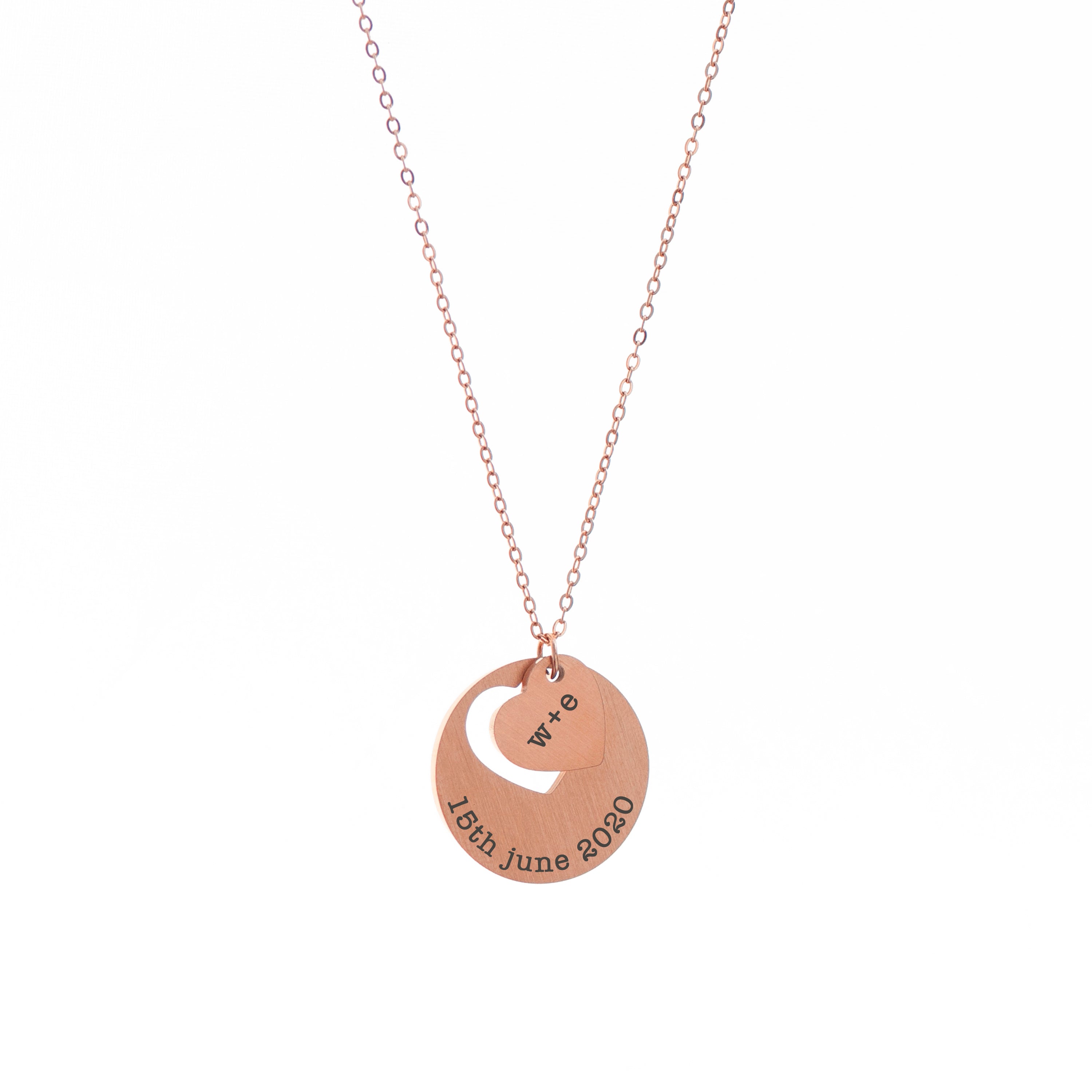 Personalised Cut-Out Heart Shape Necklace