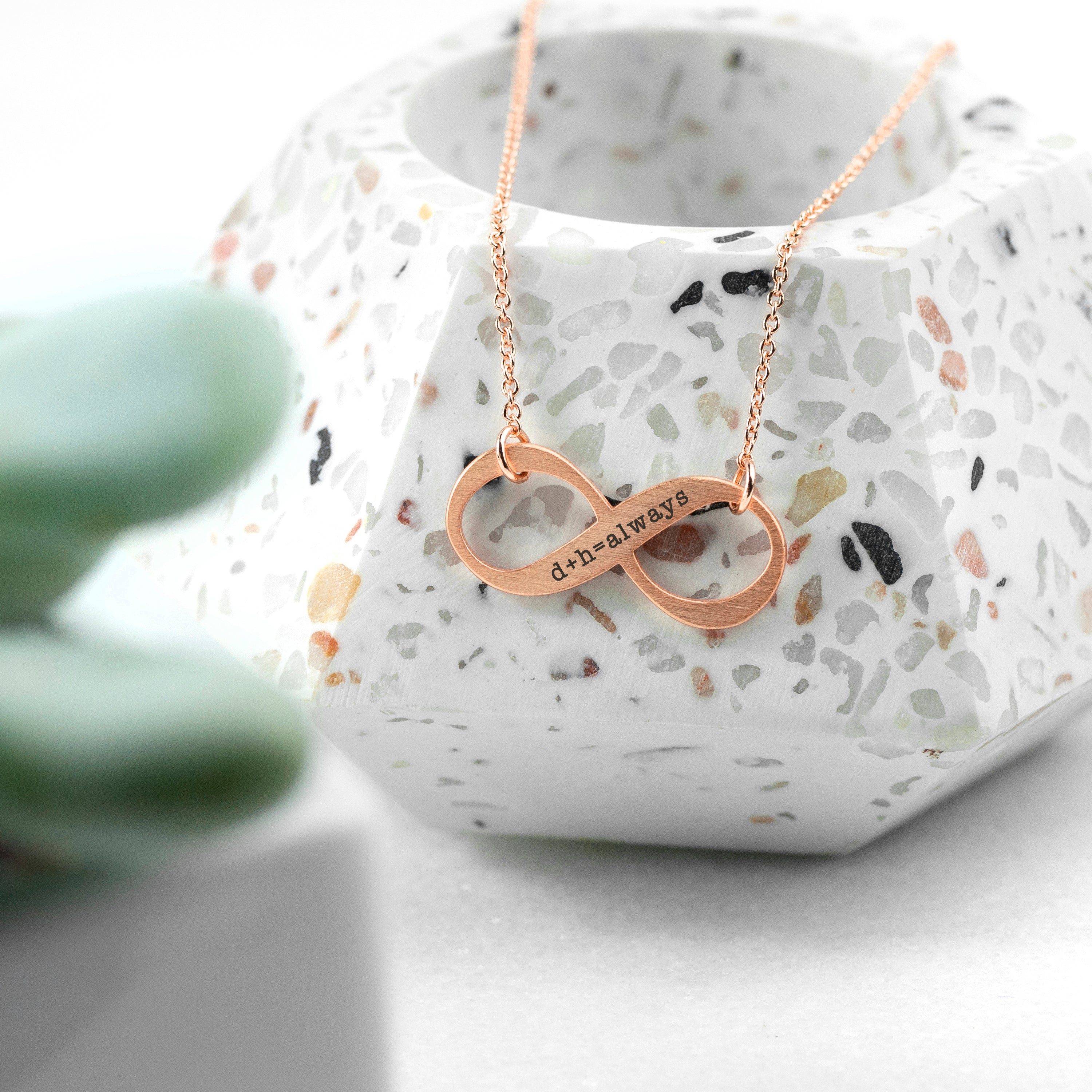 Personalised Infinity Twist Necklace