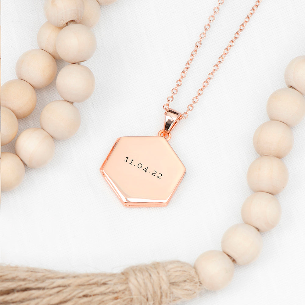 Personalised Hexagonal Photo Locket
