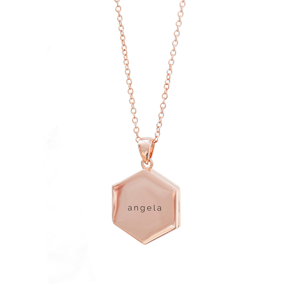 Personalised Hexagonal Photo Locket