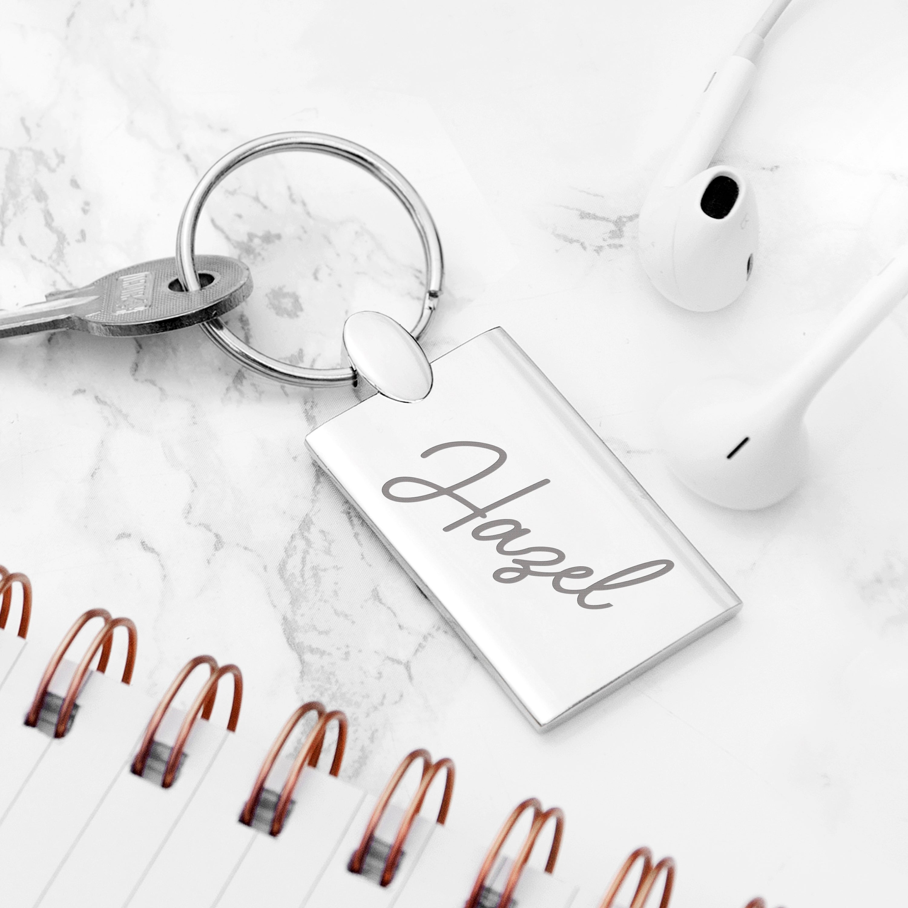 Personalised Rectangle Keyring