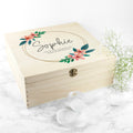 Personalised Floral Bridesmaid Keepsake Box