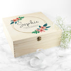 Personalised Floral Bridesmaid Keepsake Box