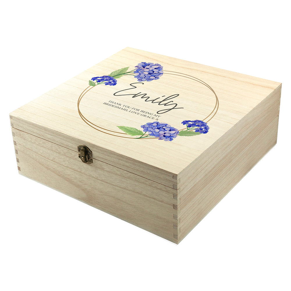Personalised Floral Bridesmaid Keepsake Box