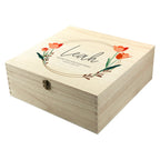 Personalised Floral Bridesmaid Keepsake Box