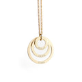 Personalised Rings of Love Necklace