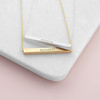 Personalised Horizontal Bar Necklace