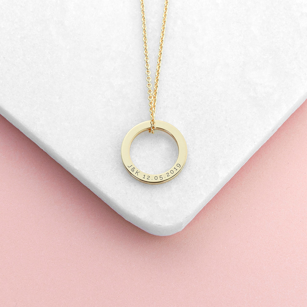 Personalised Family Ring Necklace