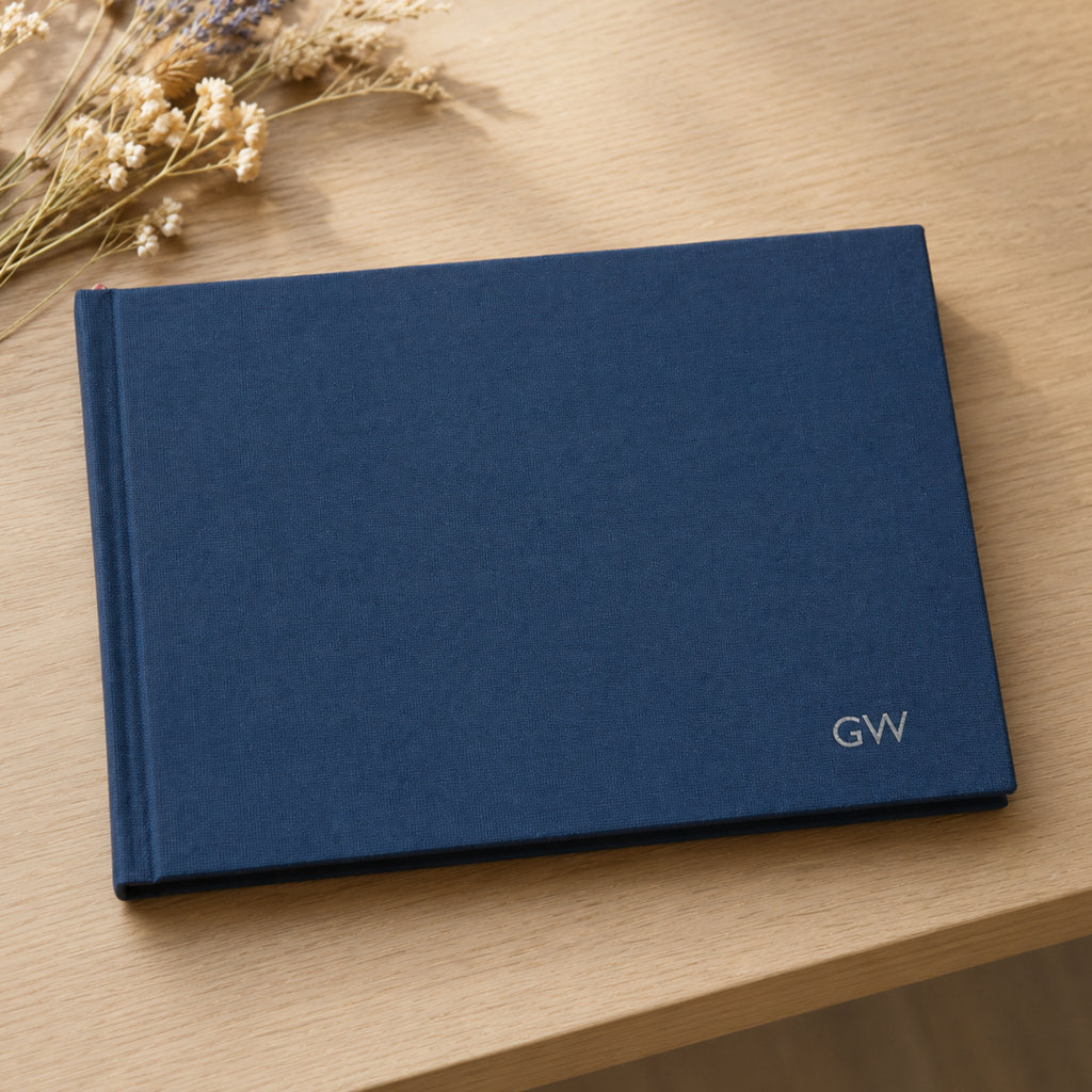 Personalised A4 Woven Cloth Artist's Sketchbook