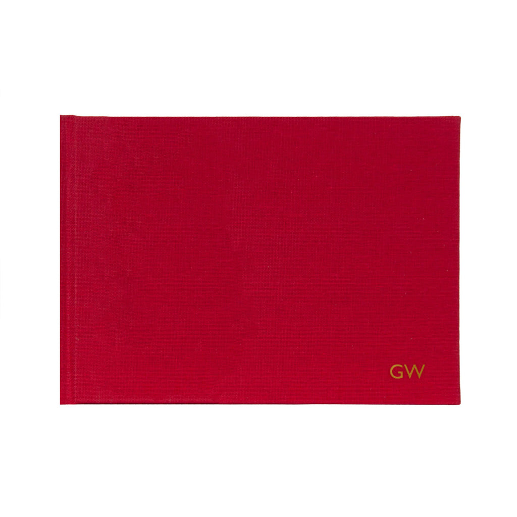 Personalised A4 Woven Cloth Artist's Sketchbook