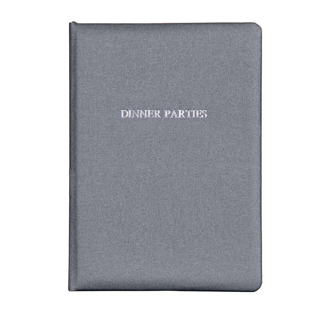 Personalised Hand Bound Buckram Dinner Party Book