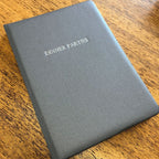Personalised Hand Bound Buckram Dinner Party Book