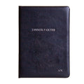 Personalised Luxury Leather Dinner Party Book