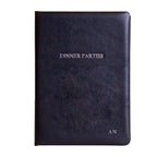 Personalised Luxury Leather Dinner Party Book