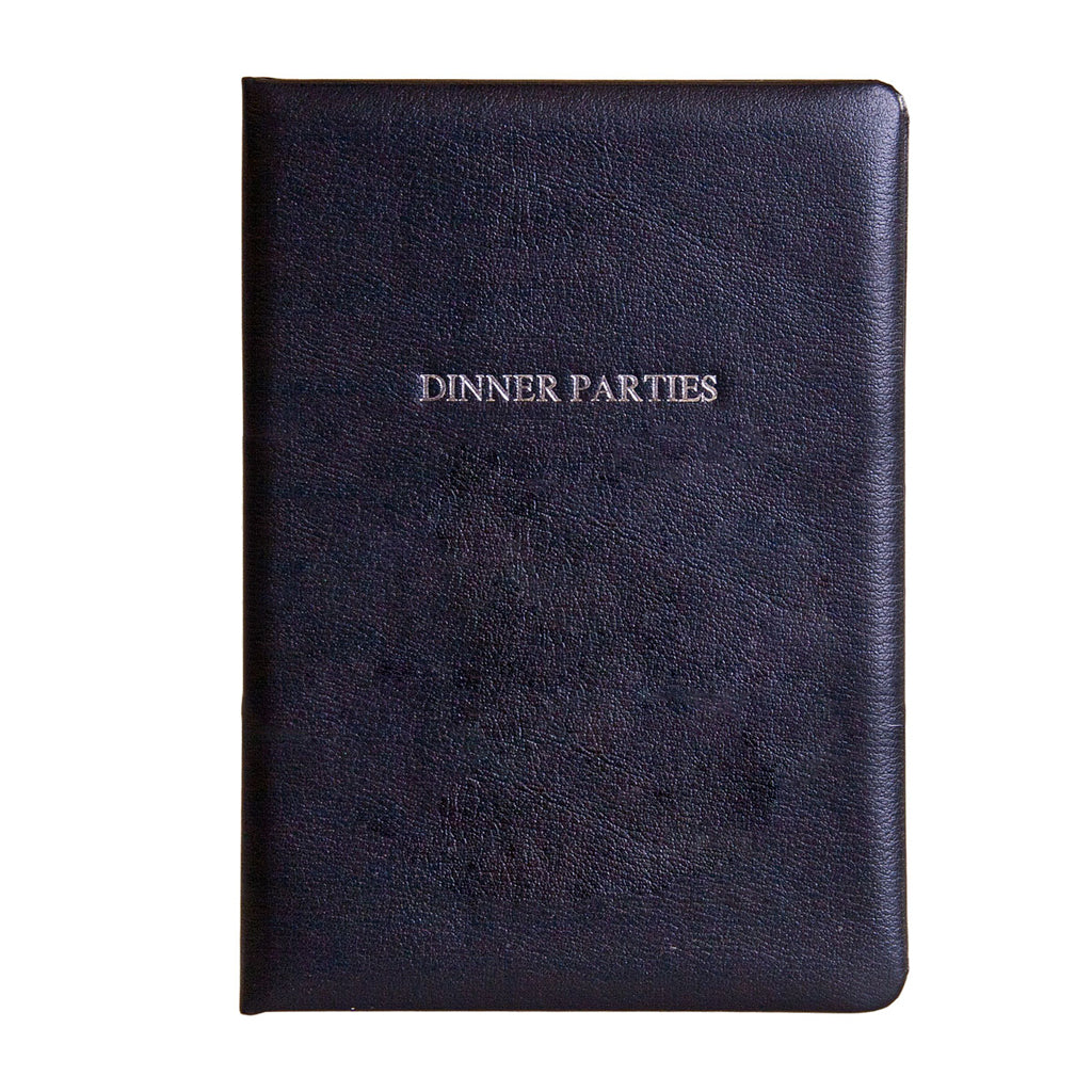Personalised Luxury Leather Dinner Party Book