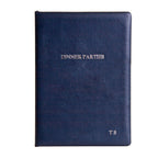 Personalised Luxury Leather Dinner Party Book