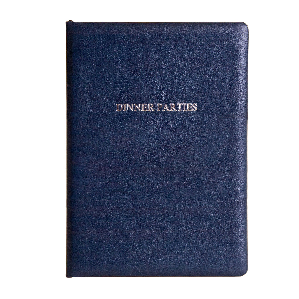 Personalised Luxury Leather Dinner Party Book