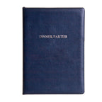 Personalised Luxury Leather Dinner Party Book