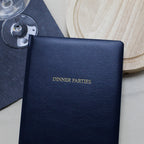 Personalised Luxury Leather Dinner Party Book