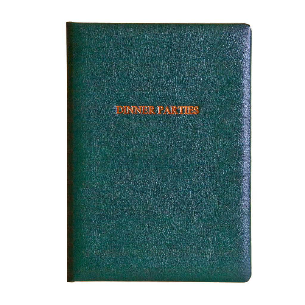 Personalised Luxury Leather Dinner Party Book