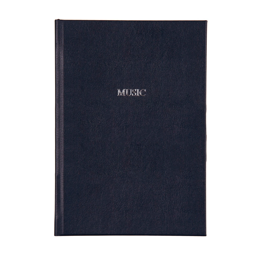 Personalised A4 Leather Music Manuscript Notebook