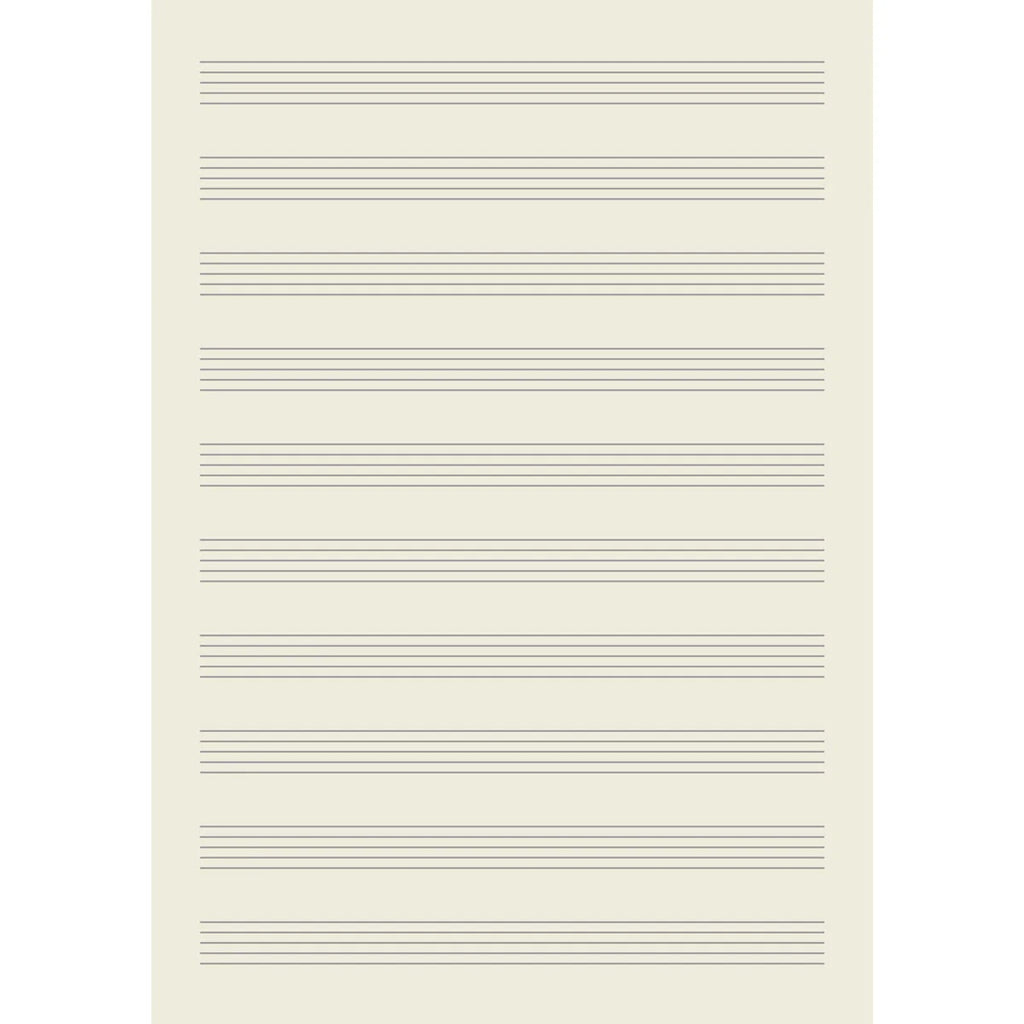 Personalised A4 Leather Music Manuscript Notebook
