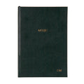 Personalised A5 Recycled Leather Music Manuscript Notebook