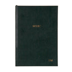 Personalised A5 Recycled Leather Music Manuscript Notebook