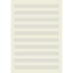 Personalised A5 Recycled Leather Music Manuscript Notebook