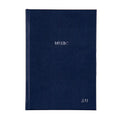 Personalised A5 Recycled Leather Music Manuscript Notebook