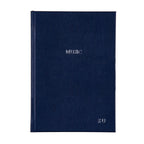 Personalised A5 Recycled Leather Music Manuscript Notebook