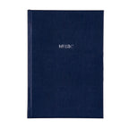 Personalised A5 Recycled Leather Music Manuscript Notebook