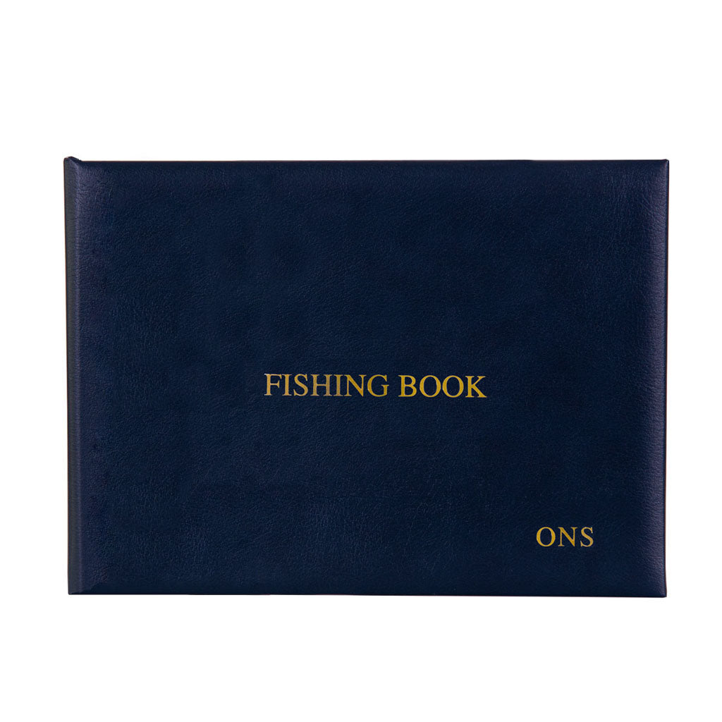 Personalised Luxury Leather Fishing Book