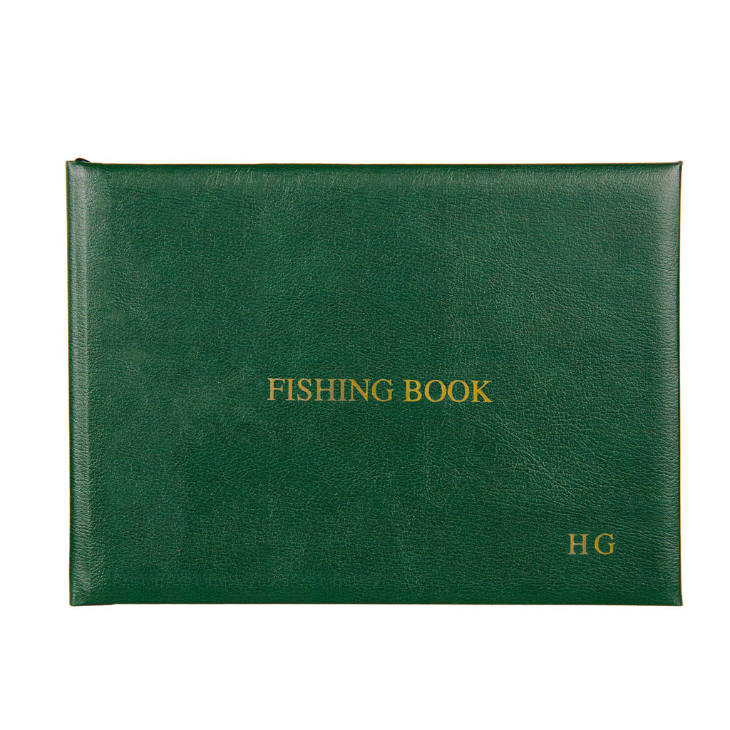 Personalised Luxury Leather Fishing Book