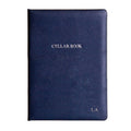 Personalised Hand Bound Leather Wine Cellar Book