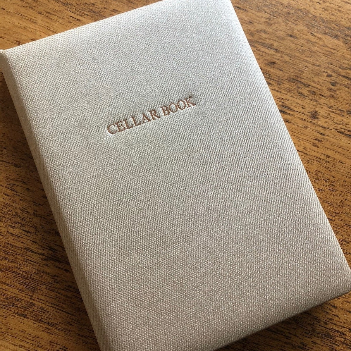 Personalised Luxury Buckram Wine Cellar Book